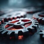 Zahnraeder symbolisieren reibungslose Industrieprozesse | Software für Logistik